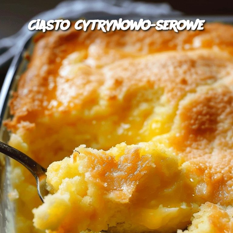 Ciasto Cytrynowo-Serowe – Idealne Połączenie Słodyczy i Cytrusowej Świeżości 🍋🧀