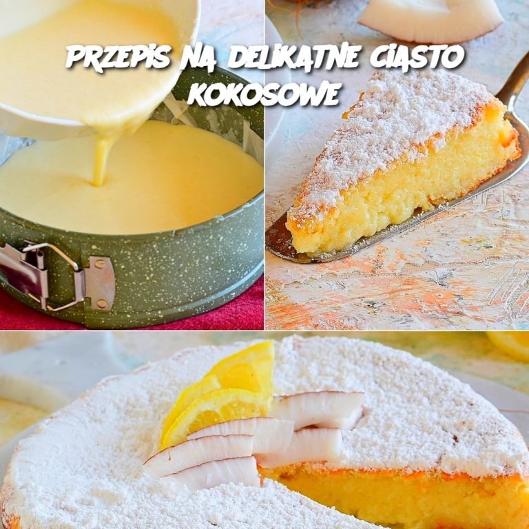 Delikatne Ciasto Kokosowe – Przepis na Rajski Smak 🥥