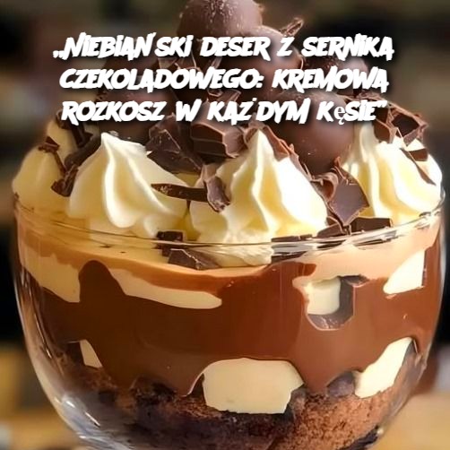 Niebiański deser z sernika czekoladowego: kremowa rozkosz w każdym kęsie 🍫🍰