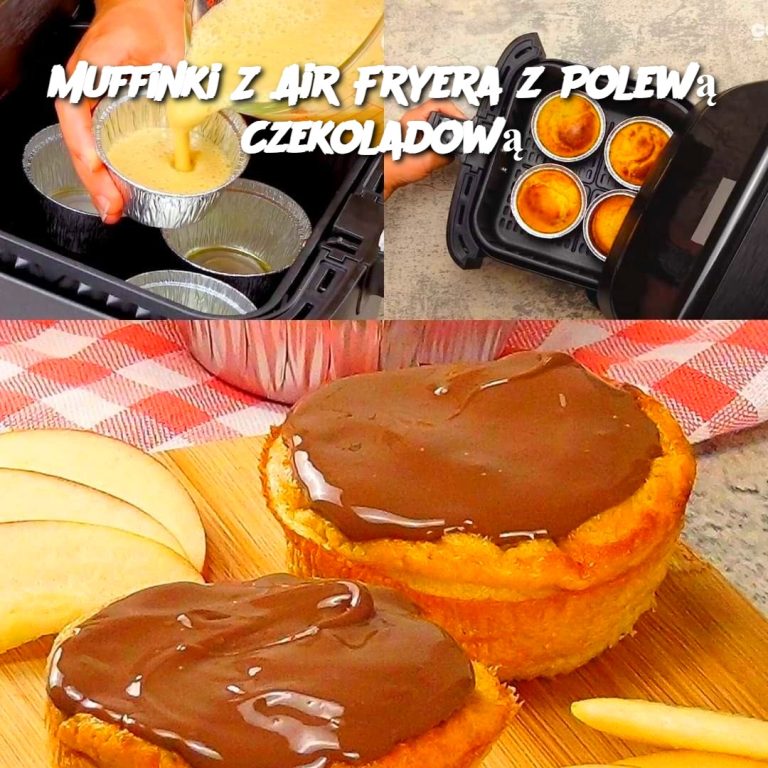 Muffinki z Air Fryera z Polewą Czekoladową