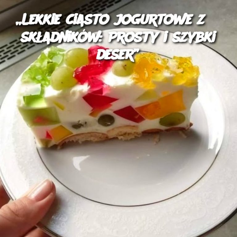 Lekkie ciasto jogurtowe z 3 składników: Prosty i szybki deser 🍰