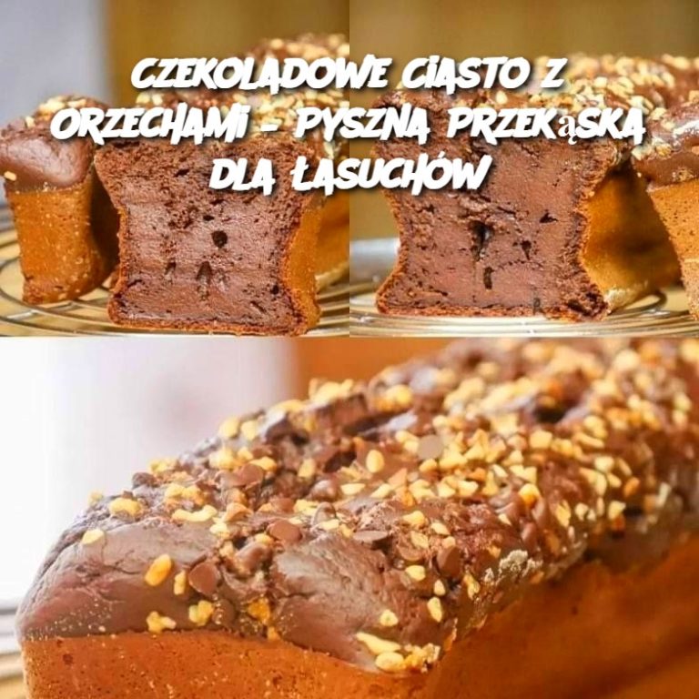 Czekoladowe Ciasto z Orzechami – Pyszna Przekąska dla Łasuchów 🍫🌰