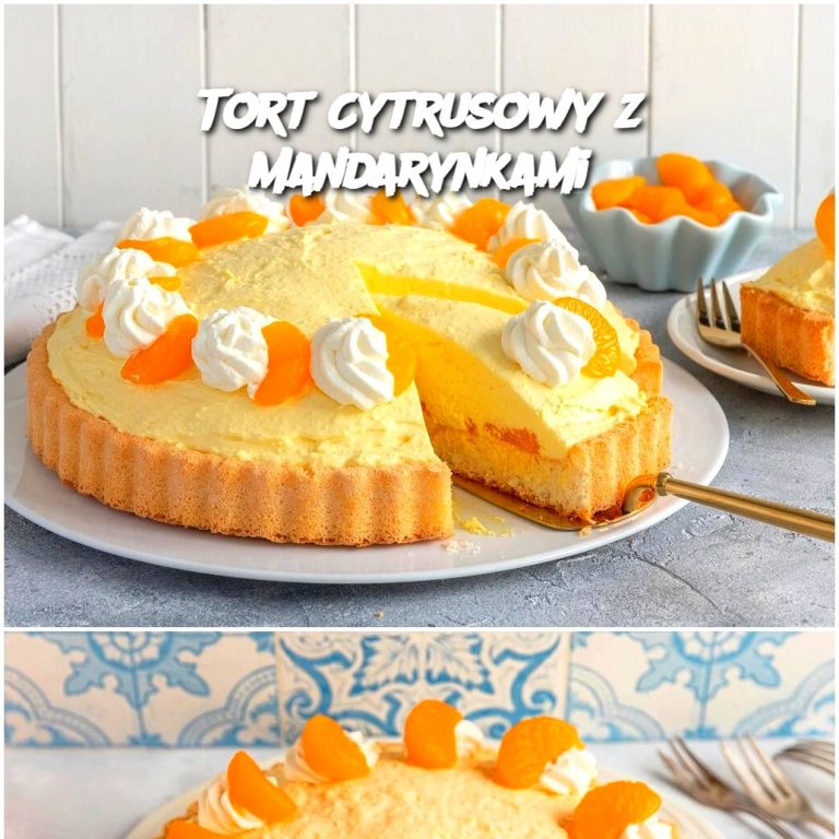 Tort Cytrusowy z Mandarynkami 🍊