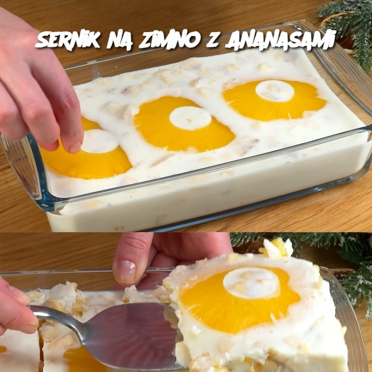 Sernik na Zimno z Ananasami 🍍