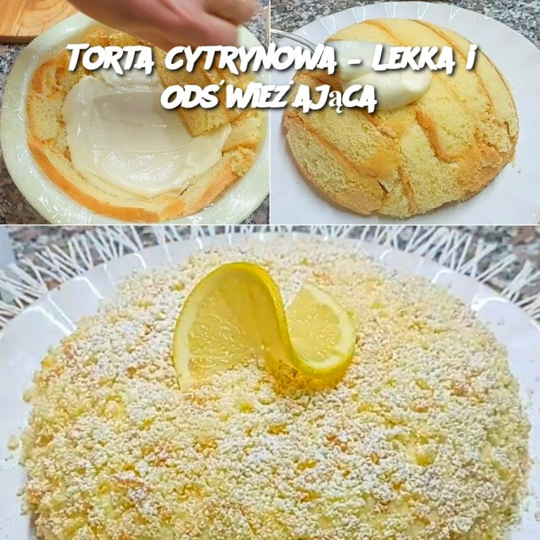 Torta Cytrynowa – Lekka i Odświeżająca 🍋