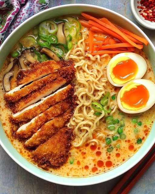 Miso Ramen z Chicken Katsu