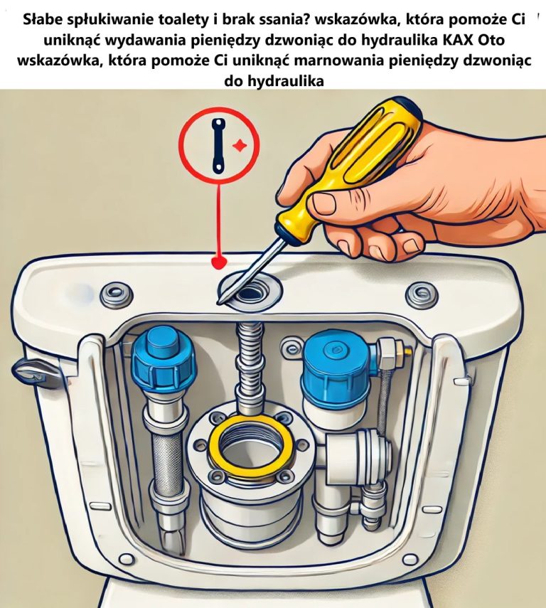 Słabe spłukiwanie toalety i brak ssania? Oto wskazówka, która pomoże Ci uniknąć marnowania pieniędzy na wezwanie hydraulika