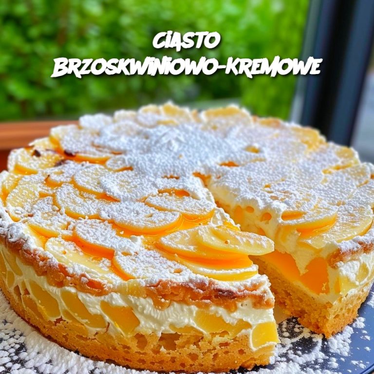 Ciasto Brzoskwiniowo-Kremowe