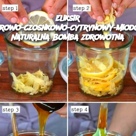 Eliksir Imbirowo-Czosnkowo-Cytrynowy-Miodowy: Naturalna Bomba Zdrowotna