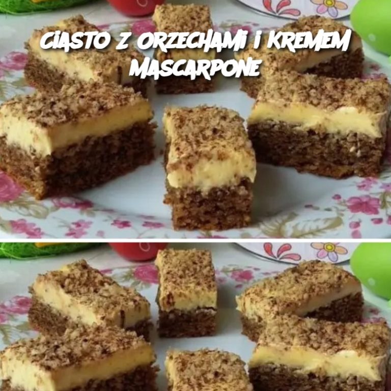 Ciasto Z Orzechami i Kremem Mascarpone 🍰