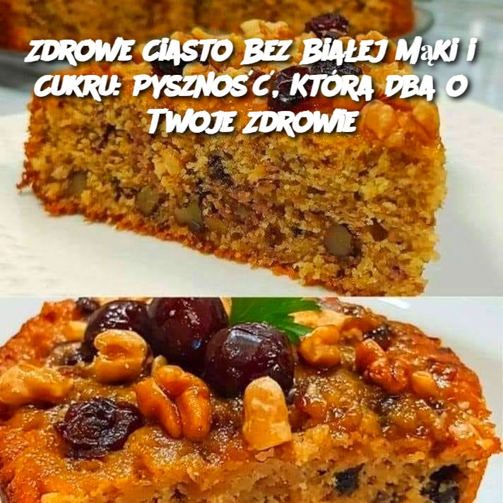 🍰 Zdrowe Ciasto Bez Białej Mąki i Cukru: Pyszność, Która Dba o Twoje Zdrowie