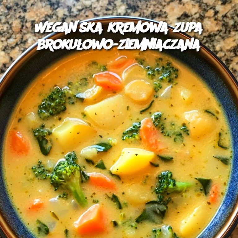 🥦 Wegańska Kremowa Zupa Brokułowo-Ziemniaczana – Zdrowie w Każdej Łyżce!