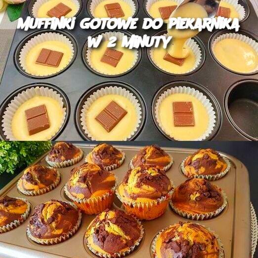 🧁 Muffinki gotowe do piekarnika w 2 minuty – szybki i pyszny przepis!