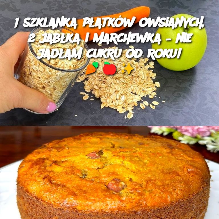 🍏🥕 Domowe ciasteczka owsiane z jabłkiem i marchewką – zdrowa przekąska bez cukru! ✨