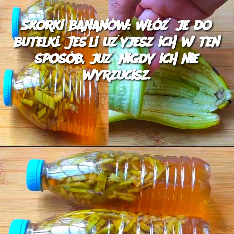 Skórki bananów: Włóż je do butelki. Jeśli użyjesz ich w ten sposób, już nigdy ich nie wyrzucisz! 🍌♻️