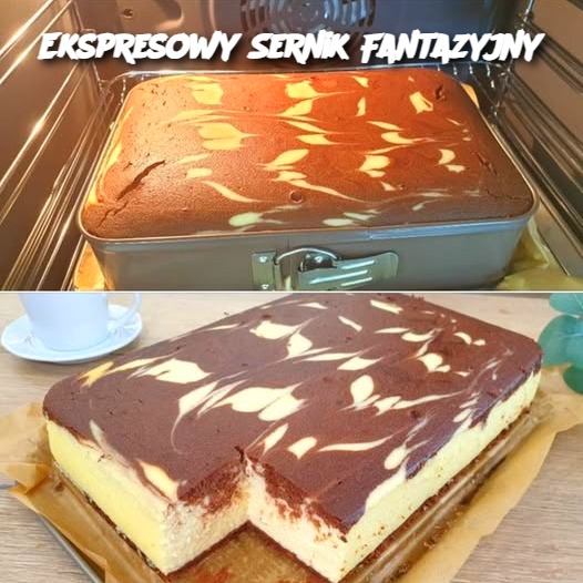 🎂 Ekspresowy Sernik Fantazyjny – Przepis na szybki i efektowny deser!