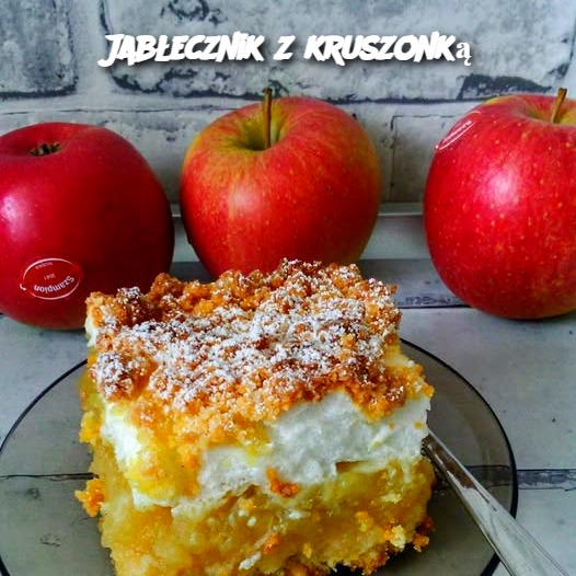 🍏 Jabłecznik z Kruszonką – Tradycyjny i Aromatyczny Przysmak 🍏