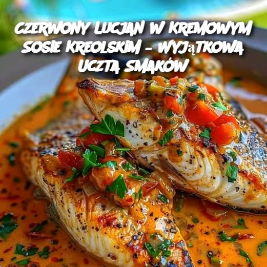 Czerwony Lucjan w Kremowym Sosie Kreolskim – Wyjątkowa Uczta Smaków