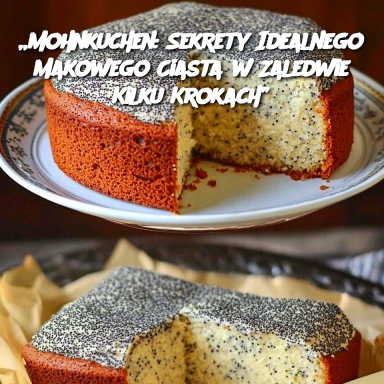 Mohnkuchen: Sekrety Idealnego Makowego Ciasta w Zaledwie Kilku Krokach