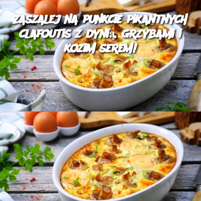 🔥 Zaszalej na punkcie pikantnych clafoutis z dynią, grzybami i kozim serem! 🎃🧀🍄