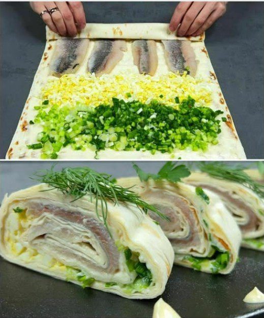 Świąteczna rolada śledziowa Lavash: szybka i niedroga świąteczna uczta!