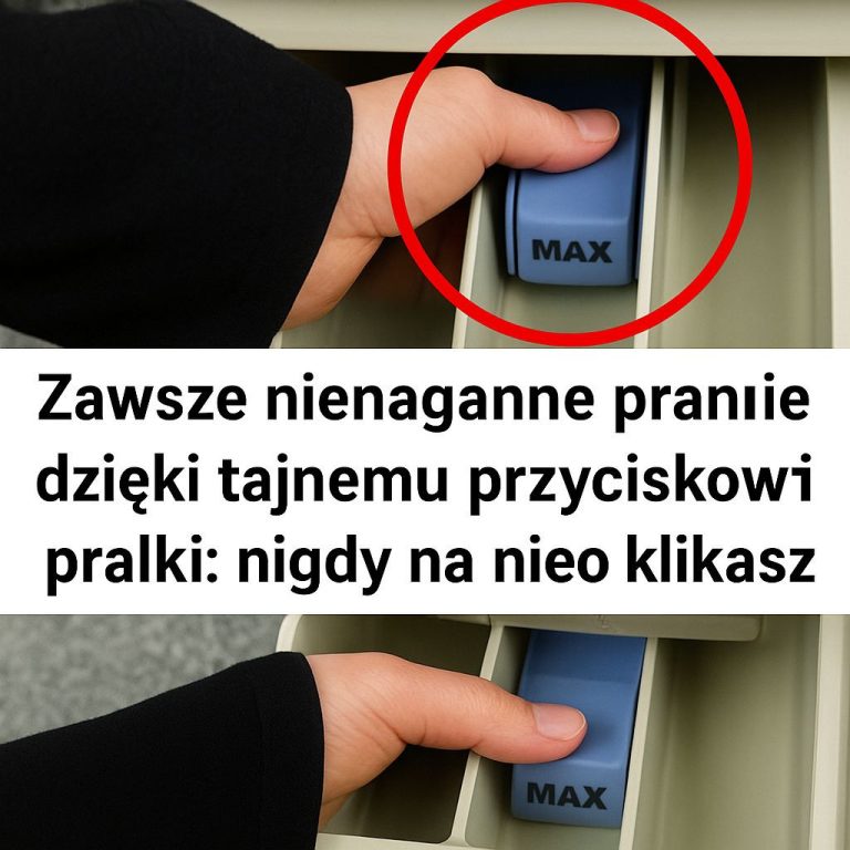 Zawsze nieskazitelne pranie dzięki sekretnemu przyciskowi pralki: nigdy go nie klikniesz