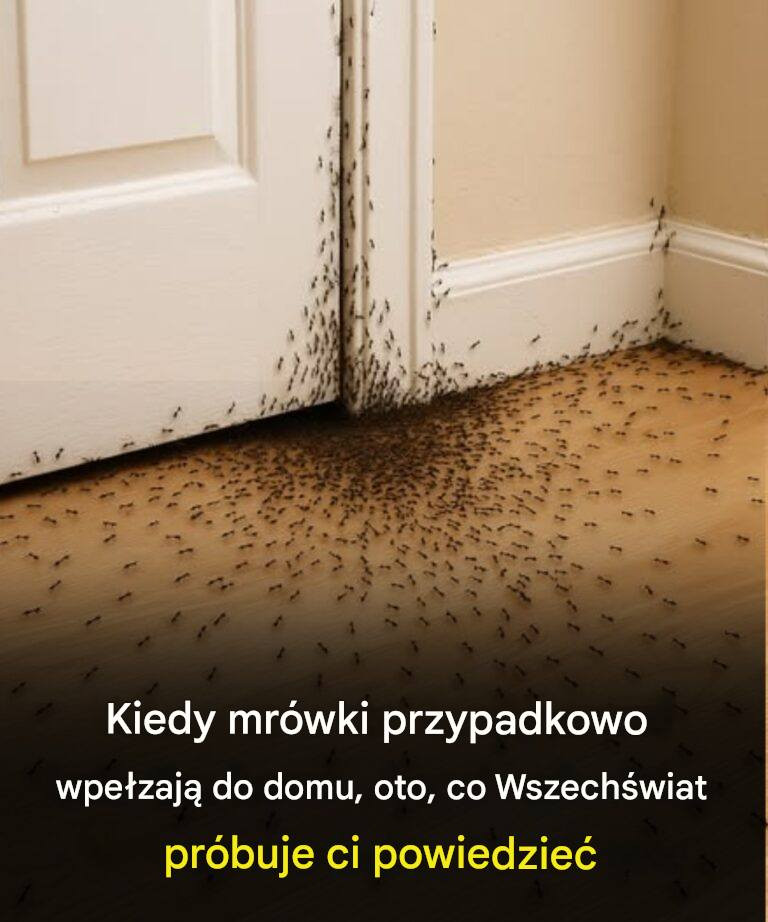 Kiedy mrówki bez powodu wpełzają do domu, oto co wszechświat próbuje ci powiedzieć