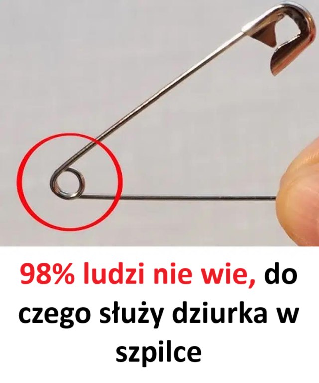 Do czego służy ten malutki otwór w agrafce?