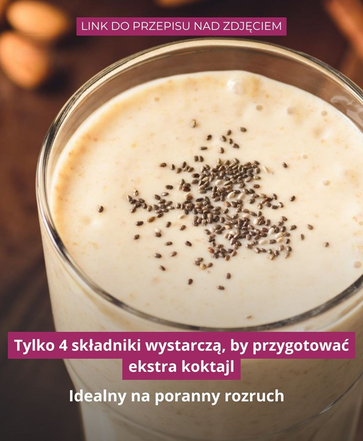 Tylko 4 składniki wystarczą, by przygotować ekstra koktajl. Idealny na poranny rozruch