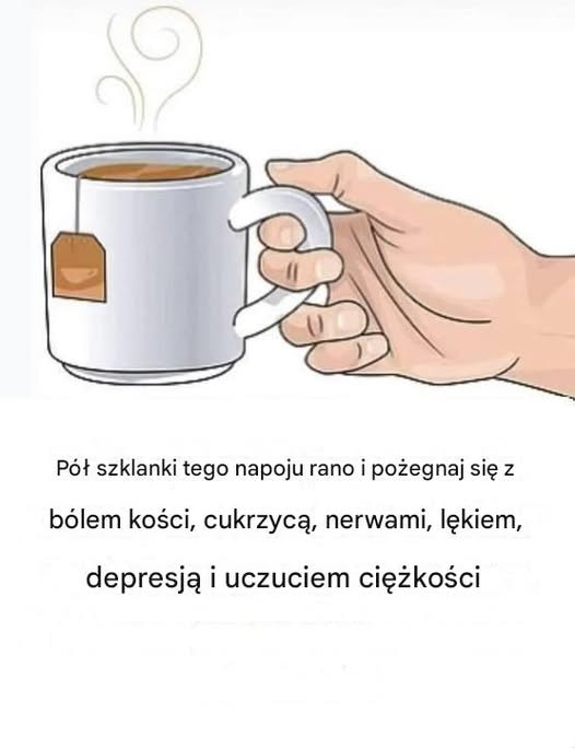 Rano. Pół szklanki tego produktu.
